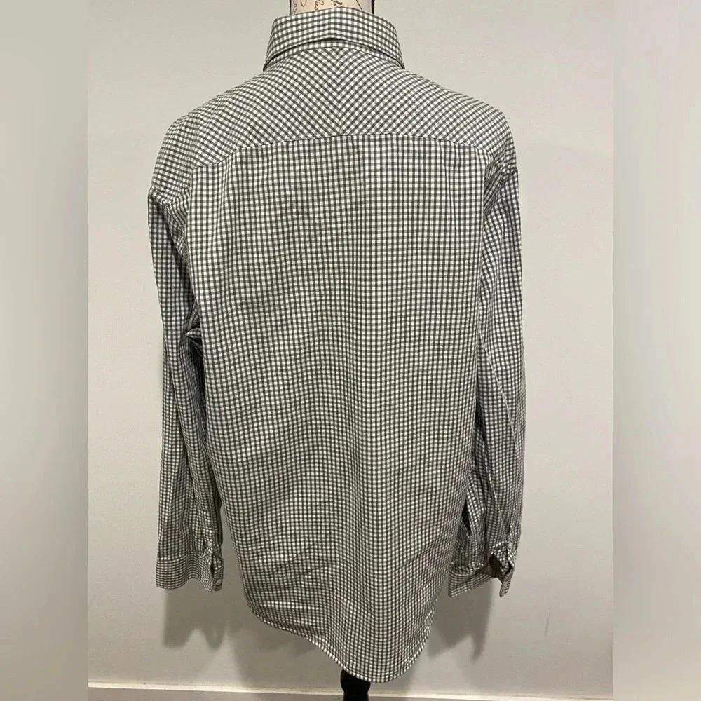 Original Penguin Men’s Casual Button Down Shirt Plaid Heritage Slim Fit Size XL